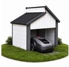 Mucola M&auml;hroboter-Garage Rasenroboter Garagendach Carport Holzgarage