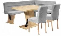 Home affaire Eckbankgruppe Laros Sitzgruppe, Eckbank, St&uuml;hle, Tisch, (Set, 4tlg