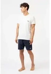 Fila Shorty (2 tlg) mit Rundhalsausschnitt, Kurzarm, Cotton blau S (44/46)