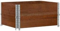 vidaXL Blumentopf Pflanzkasten Braun 80x60 cm Massivholz Kiefer (1 St)