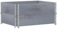 vidaXL Blumentopf Pflanzkasten Grau 80x60 cm Massivholz Kiefer (1 St)