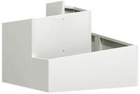 vidaXL Blumentopf Garten-Pflanzgef&auml;&szlig; Wei&szlig; 60 x 60 x 50 cm Kaltgewalzter...