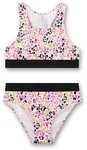 Sanetta Bustier-Bikini M&auml;dchen Bikini mit Leo Print, zweiteilig, elastische Bademode
