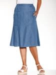Jeansrock CLASSIC BASICS, Damen, Gr. 36, blau (blau, bleached), 100% Baumwolle,