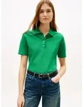 Tommy Hilfiger Poloshirt 1985 REG PIQUE POLO mit Logo-Stickerei, Seitenschlitze,