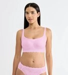 sloggi Bustier ZERO Feel Bliss mit herausnehmbaren, atmungsaktiven Pads und