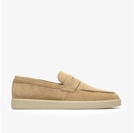 Clarks Clarks - Lockford Easy Dark Sand Suede - Beige Schn&uuml;rschuh
