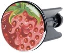 Sanilo Waschbeckenst&ouml;psel Strawberry, &Oslash; 4.0 cm, hochwertig, universell, mit...