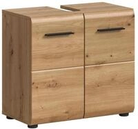 xonox.home Waschbeckenschrank Ice Waschbeckenunterschrank 2 T&uuml;ren Eiche Dekor.