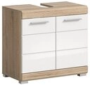 xonox.home Waschbeckenschrank Lambada Waschbeckenunterschrank 2 T&uuml;ren Wei&szlig;...