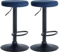 CLP Barhocker Ponte Samt (Set, 2er), drehbar und h&ouml;henverstellbar