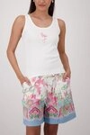 Monari Tanktop Top Flamingo Regular fit mit Flamingo-Print