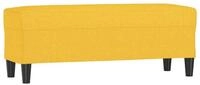 vidaXL Sitzbank Sitzbank Hellgelb 100x35x41 cm Stoff