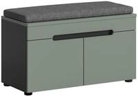 xonox.home Sitzbank, Smoke Green Melamin beschichtet modern 80x45x37 cm