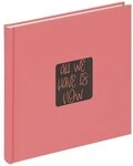 Walther Design Fotoalbum Fun 26 x 25 cm, buchgebundenes Album, Papiereinband,