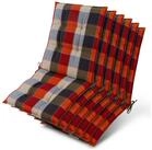 Beautissu Sitzauflage 6er Set Sun-NL Niederlehner Auflage 105x50x8cm