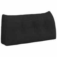 vidaXL R&uuml;ckenkissen R&uuml;cken Kissen Schwarz 100 x 24 x 50 cm Stoff, 1-tlg.