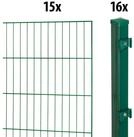 GARDEN 'N' MORE Einstabmattenzaun Standard, (31-St), 15 Elemente f&uuml;r 30 m,...