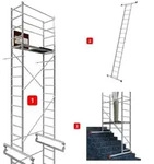 ALTEC Aluminium Fahrger&uuml;st AluCombine&reg; 3.0, Alu Fahrger&uuml;st mit 4 Laufrollen &