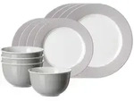 Ritzenhoff & Breker Kombiservice Doppio Basic-Set 12-tlg. (12-tlg), 4 Personen,