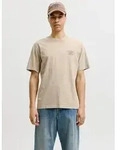 Jack & Jones T-Shirt JPRBLUFELIX SS TEE mit Logo Print braun L (52)