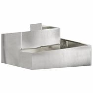 vidaXL Blumentopf Garten-Pflanzgef&auml;&szlig; Silber 80 x 80 x 50 cm Edelstahl (1 St)