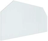 vidaXL Bodenplatte Feuerstelle Glasplatte Transparent 120 x 60 cm Glas, (1-St)