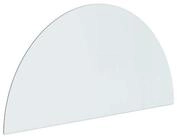 vidaXL Bodenplatte Feuerstelle Glasplatte Transparent 1000 x 500 mm Glas, (1-St)