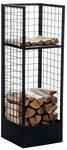 CLP Kaminholzregal Forrest, BxTxH:40x40x120 cm, (1er), Metall, schwarz