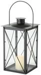 BOLTZE Laterne Farol Dekor f&uuml;r Innen-/Au&szlig;enbereich, Eisen schwarz