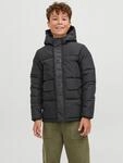 Steppjacke JACK & JONES JUNIOR "JCOSPEED PUFFER SN JNR", Jungen, Gr. 152, schwarz,