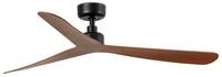 FARO Barcelona Deckenventilator DC Deckenventilator Rocker Schwarz-Nussbaum 132...