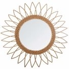 Atmosphera Cr&eacute;ateur d'int&eacute;rieur Wandspiegel Wandspiegel SONNE, &Oslash; 50 cm, Rattan,