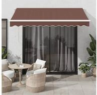 vidaXL Markise Markise Automatisch mit LED Braun 300x250 cm