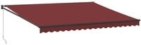 vidaXL Markise 45 x 3 m Markise Manuell Weinrot 450x300 cm