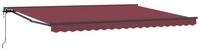 vidaXL Markise Markisenrahmen Bordeauxrot 450 x 300 cm (1-St)