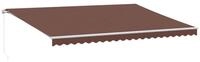 vidaXL Markise Markise Manuell Braun 500x350 cm (1-St)