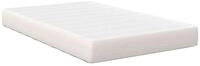 vidaXL Bett Bettmatratze mit Matratze Creme 120 x 190 cm Stoff (1-tlg)