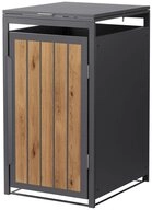ML-DESIGN M&uuml;lltonnenbox M&uuml;llbox aus Stahl wetterfeste M&uuml;lltonnen Verkleidung