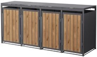ML-DESIGN M&uuml;lltonnenbox M&uuml;llbox aus Stahl wetterfeste M&uuml;lltonnen Verkleidung