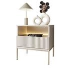 Lookway Nachttisch ECLIPSE S54 Kaschmir mit LED-Beleuchtung (1x Nachttisch),...