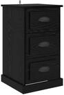 vidaXL Nachttisch Nachttisch Schwarz Eichen-Optik 39 x 39 x 67,5 cm...