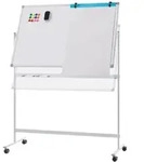 COSTWAY Wandtafel, doppelseitig, h&ouml;henverstellbar, inkl. Zubeh&ouml;r, 120x80cm...