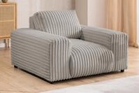 S-Style M&ouml;bel Sessel Mollis aus Pl&uuml;schcord mit hohem Sitzkomfort, mit