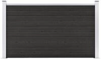 vidaXL Gartenzaun Gartenzaun WPC 180&times;105 cm Grau, (1-St)
