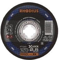 Rhodius Trennscheibe FT33 X-LOCK 211287 Trennscheiben-Set 25 St. Stahl