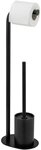 WENKO WC-Garnitur Levante, Stand WC-Garnitur, freistehend, mit Rollenhalter und