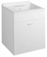 Aqualine Waschbeckenunterschrank Unterschrank +Ausgussbecken (60x50cm),...
