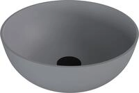 Polysan s.r.o. Waschtisch BANERA ROUND Waschbecken zum Setzen, Gussmarmor,...