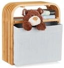 relaxdays Stauraumhocker Bambus Hocker mit Aufbewahrung